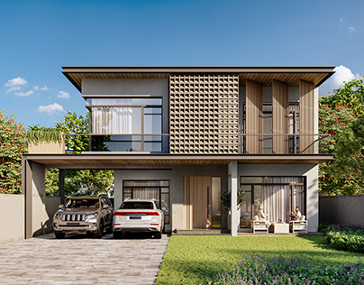 Project thumbnail - House Exterior Visualization