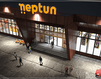 Neptun Supermarket Mashtaga (Facade and Pylon Design)
