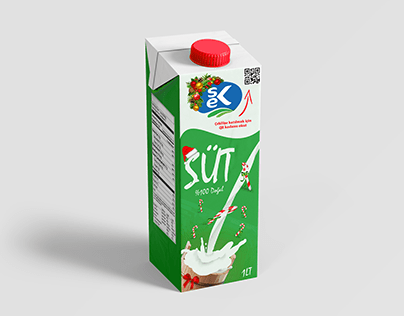Sek Süt Ambalaj Tasarımı (Yılbaşı)