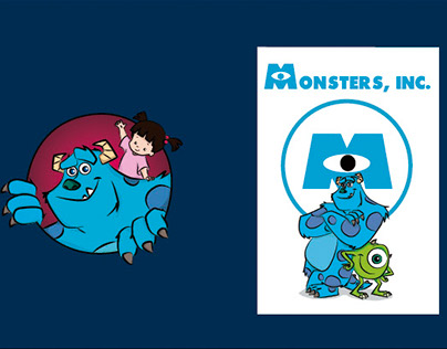 ilustraciones de Monsters,inc.