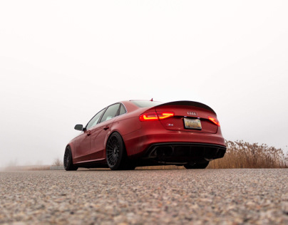Automotive Photography; 2013 Audi S4, Volcano Red