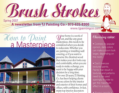 Brush Strokes Newsletter