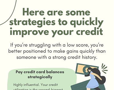 Here are some strategies to quickly improve your credit