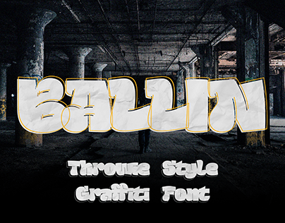 Ballin - Throwie Style Graffiti Font