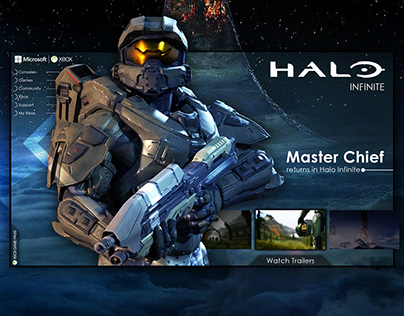 Halo Infinite 'Master Chief returns' Concept UI Design