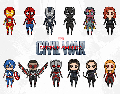 Captain America : Civil war Art toy concept