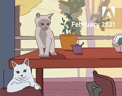 A year of virtual backgrounds for video calls: February