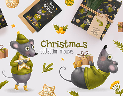 Christmas collection mouses
