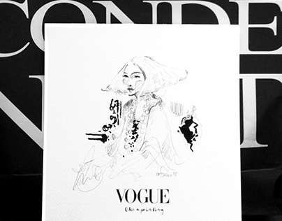 #VogueLikeAPainting Alive_illustration