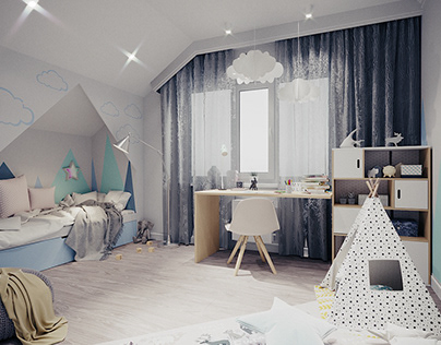 Design of the project of a children's room