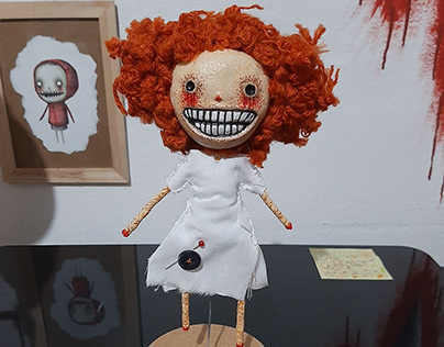 A small handmade doll