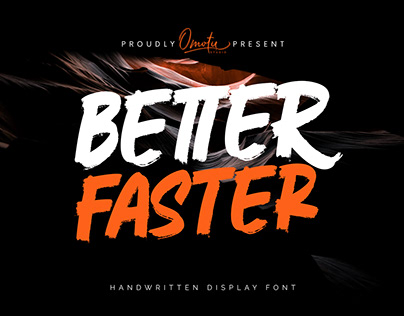 Better Faster Display Font