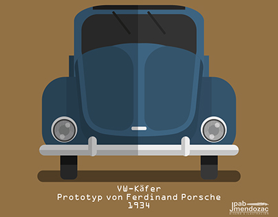 VW-Käfer-Prototyp, , von Ferdinand Porsche 1934
