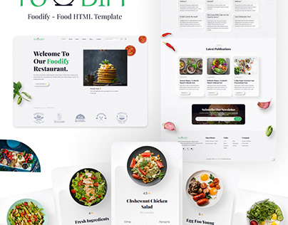 Online Food Website templates