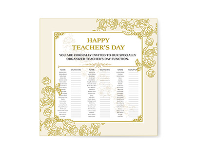 Project thumbnail - teacher's day invitation card