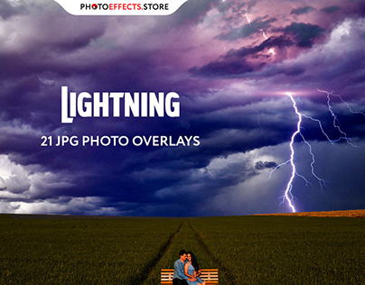 21 Lightning Photo Overlays