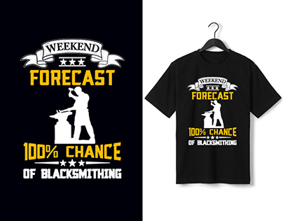 Weekend Forecast 100% Chance Of Blacksmithing Svg