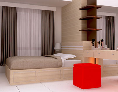 Project 3D interior Apartment Pantai Indah Kapuk