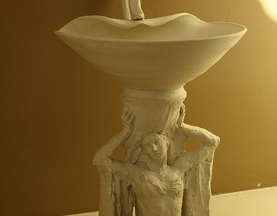 Woman with Basin, Sarah Myers and Amy Myers