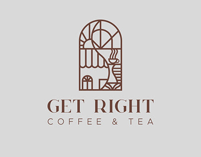 GET RIGHT Coffee And Tea Branding Identity Design