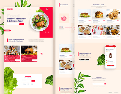 Free Download | Expice Restaurant Landing Page