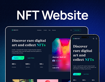 NFT Marketplace -website concept