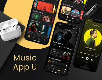Music App UI Desgin