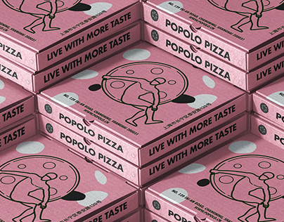 Pizza Delivery Box Design for Popolo Shanghai