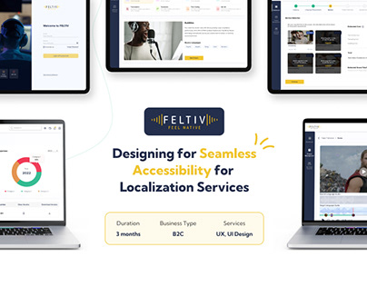Project thumbnail - Feltive - Redesigning the app for content Localisation