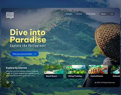 Philippine Tour Website Concept