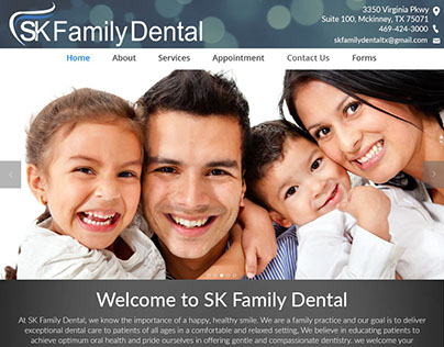 Website design for Dental Service