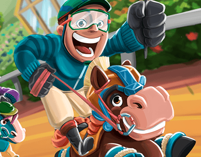 GAME TItle Screen - Horses and Jockeys