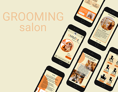 Landing page for grooming salon