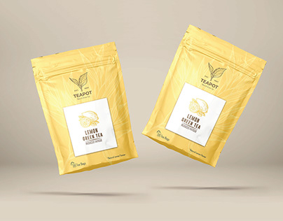 Package Design - Teapot ( Lemon Flavour Green Tea )