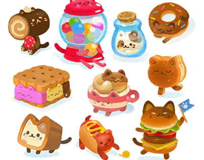 KItty Cafe Concept Art