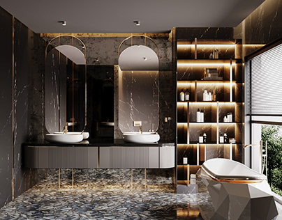 CORSE HOUSE,FRANCE on Behance  Modern bathroom design, Bathroom interior  design, Minimalist bathroom