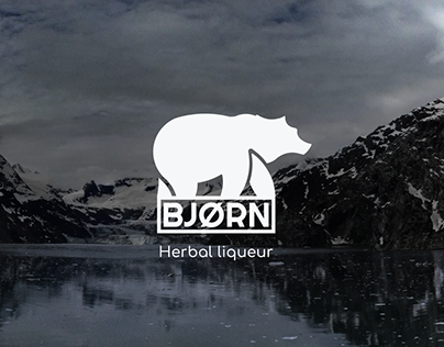 BJØRN Herbal alcohol. Branding Logo Design