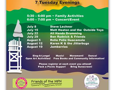Poster for Summer Concert Series - Friends of the MFN