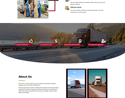 Freight and Trucking Service Wordpress Website