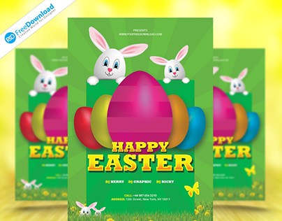 Free Easter Flyer Psd Template