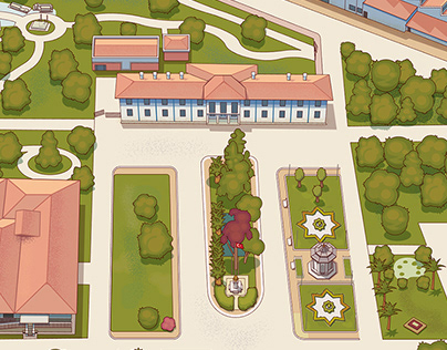 Dokuma Park - Map illustration