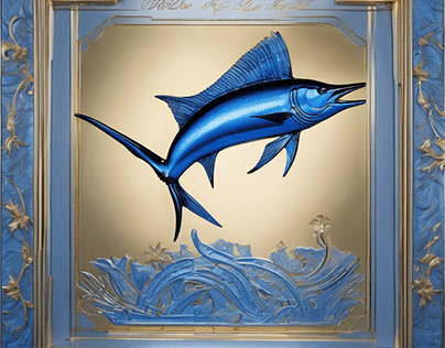 Luxurious Marlin Drawing