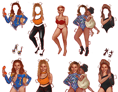 Beyonce Dress Up Paper Doll