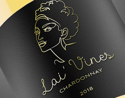 Lai' Vines wine label design