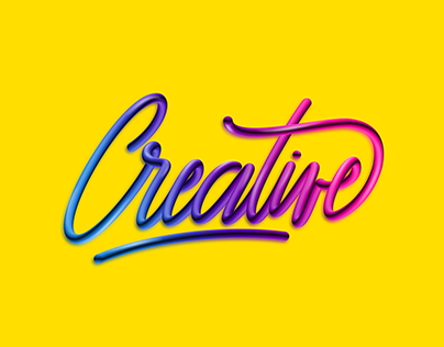 "CREATIVE" Lettering Project
