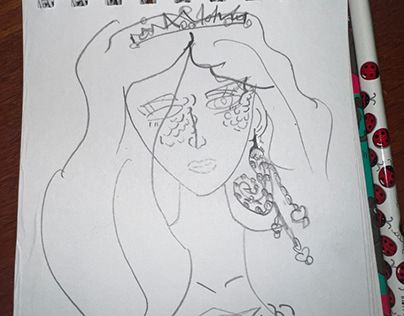 My little mermaid / Sketch on paper