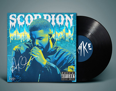 Project thumbnail - SCORPION | Drake Music Album Cover Design