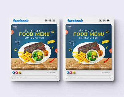 Food Banner | Social Media Web Banner and Menu
