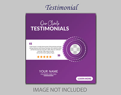 Client Testimonial Design Template