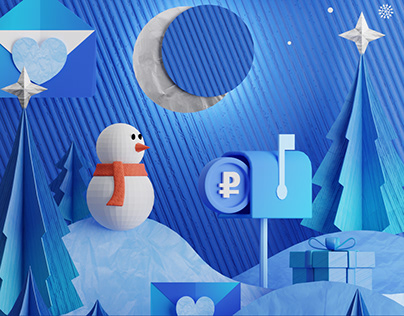 Winter 3d Illustrations & Icons for App